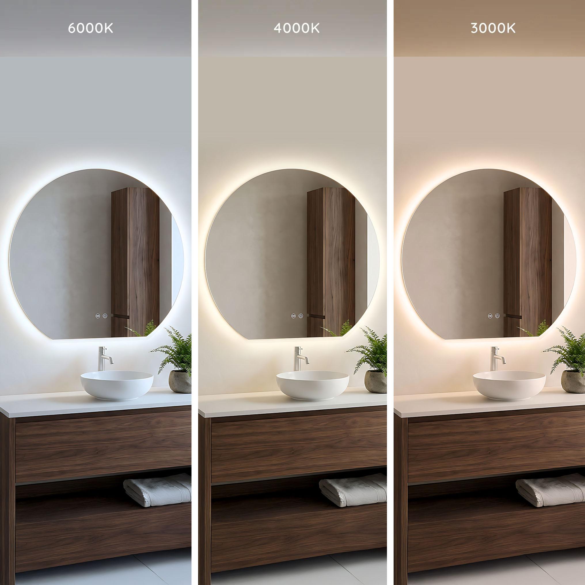 Lustro ścienne LED Fabio - 70 cm