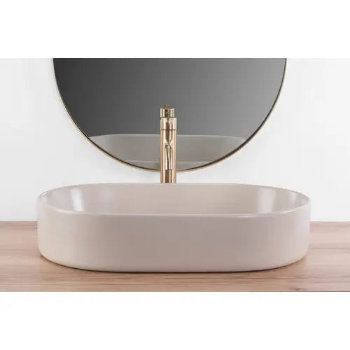 Umywalka nablatowa Nadia 60 cm - Beż Mat