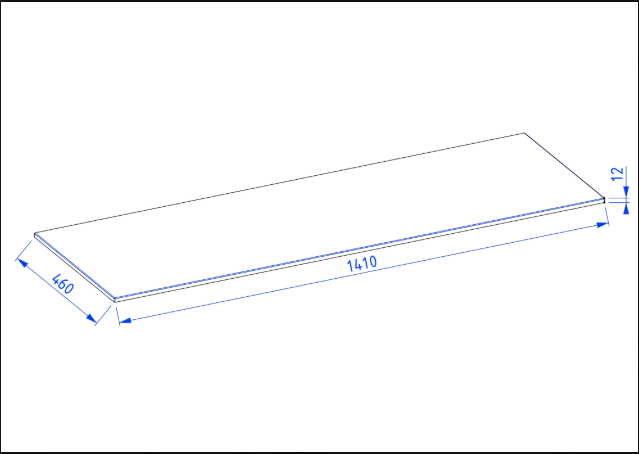 Blat 140 cm z litego dębu Prime