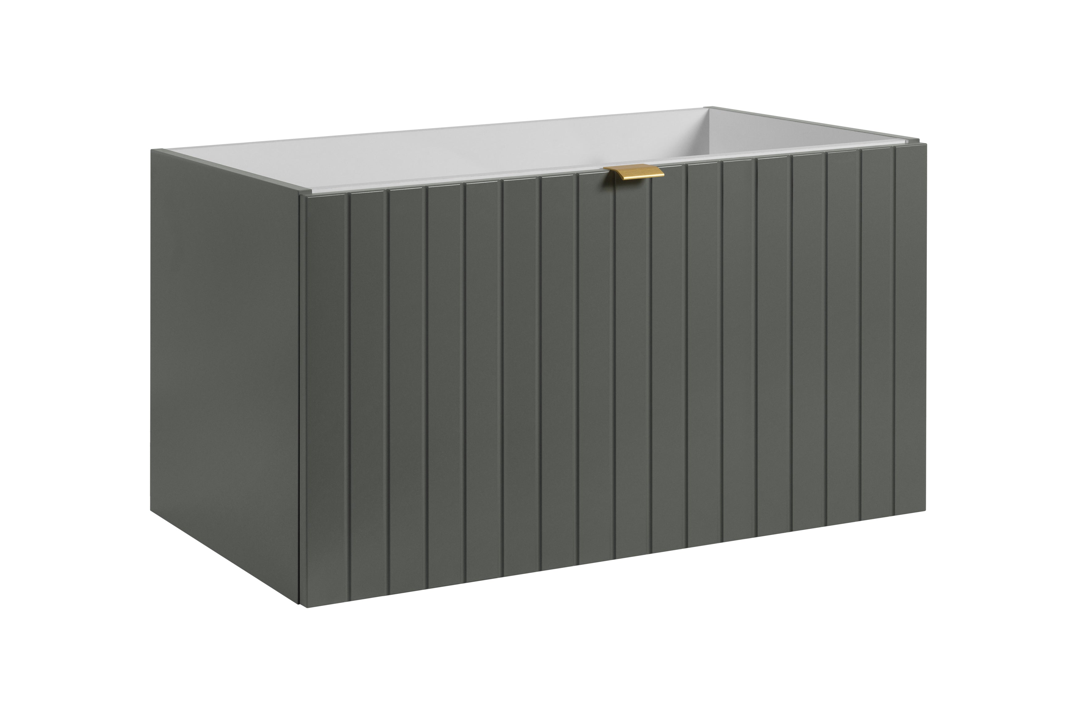 Szafka pod umywalkę 80 cm Prime szaro-zielona bez blatu