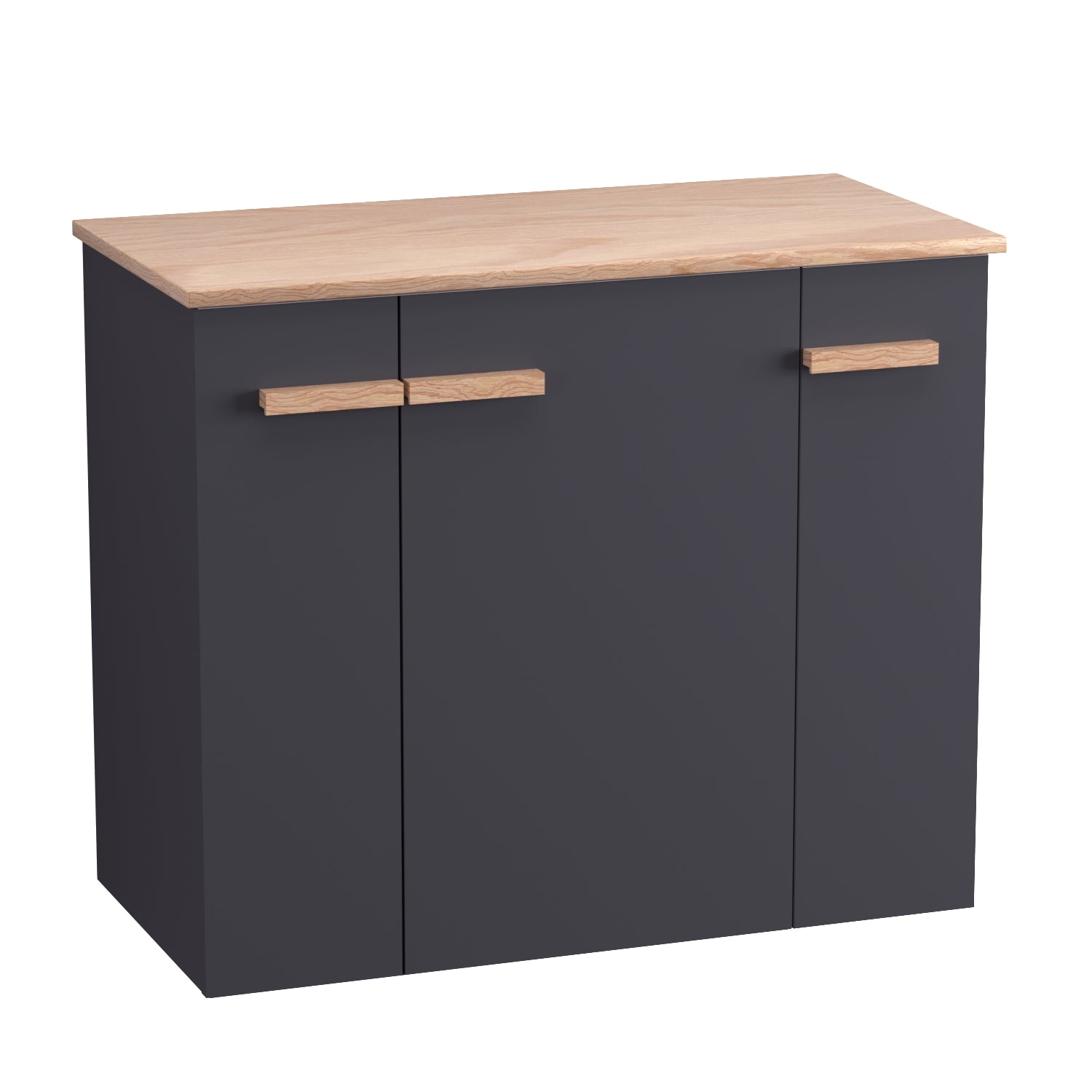 Szafka pod umywalkę Elite 80 cm antracyt bez blatu