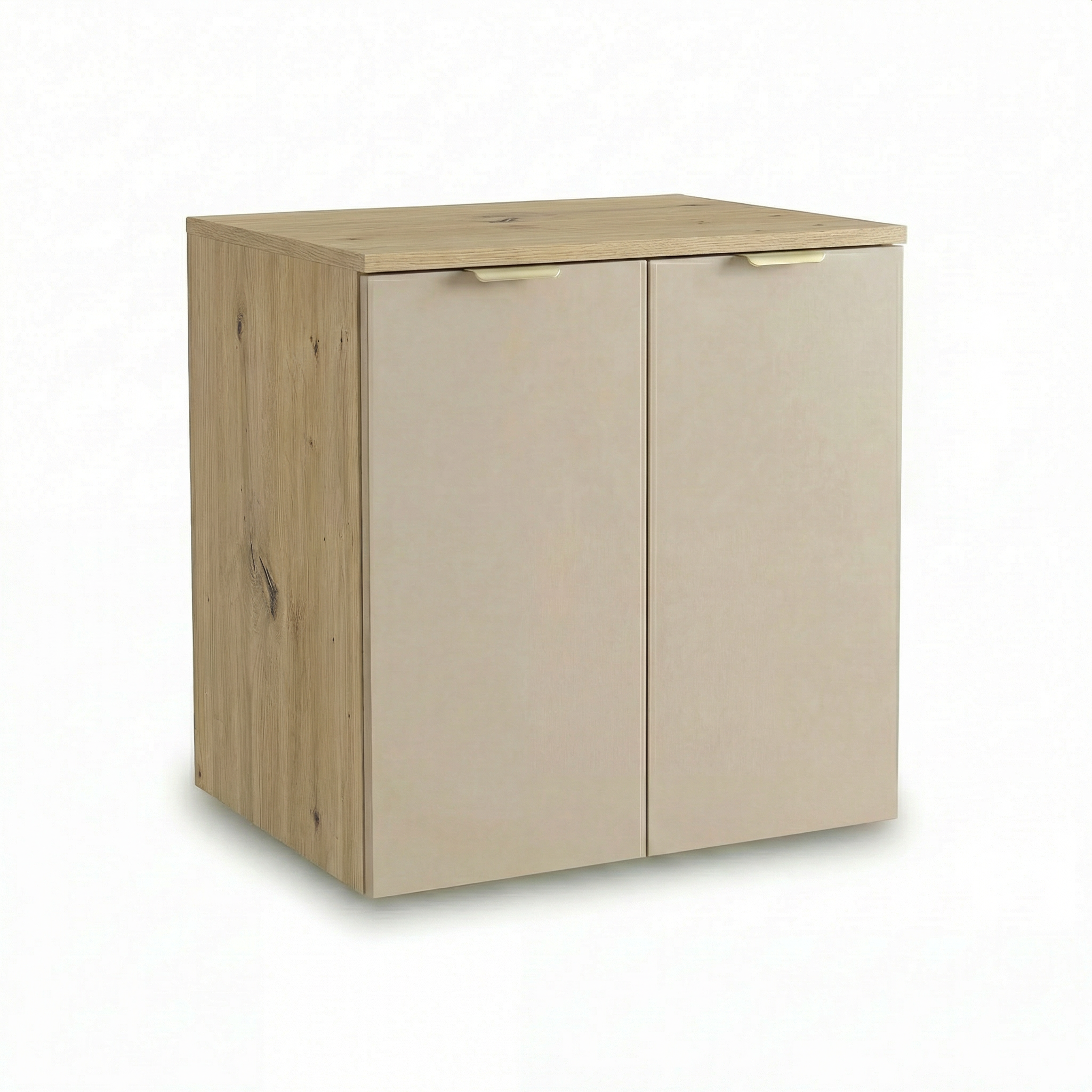 Szafka łazienkowa z drzwiami ryflowanymi Kaszmir/Dąb artisan 60 cm Orio