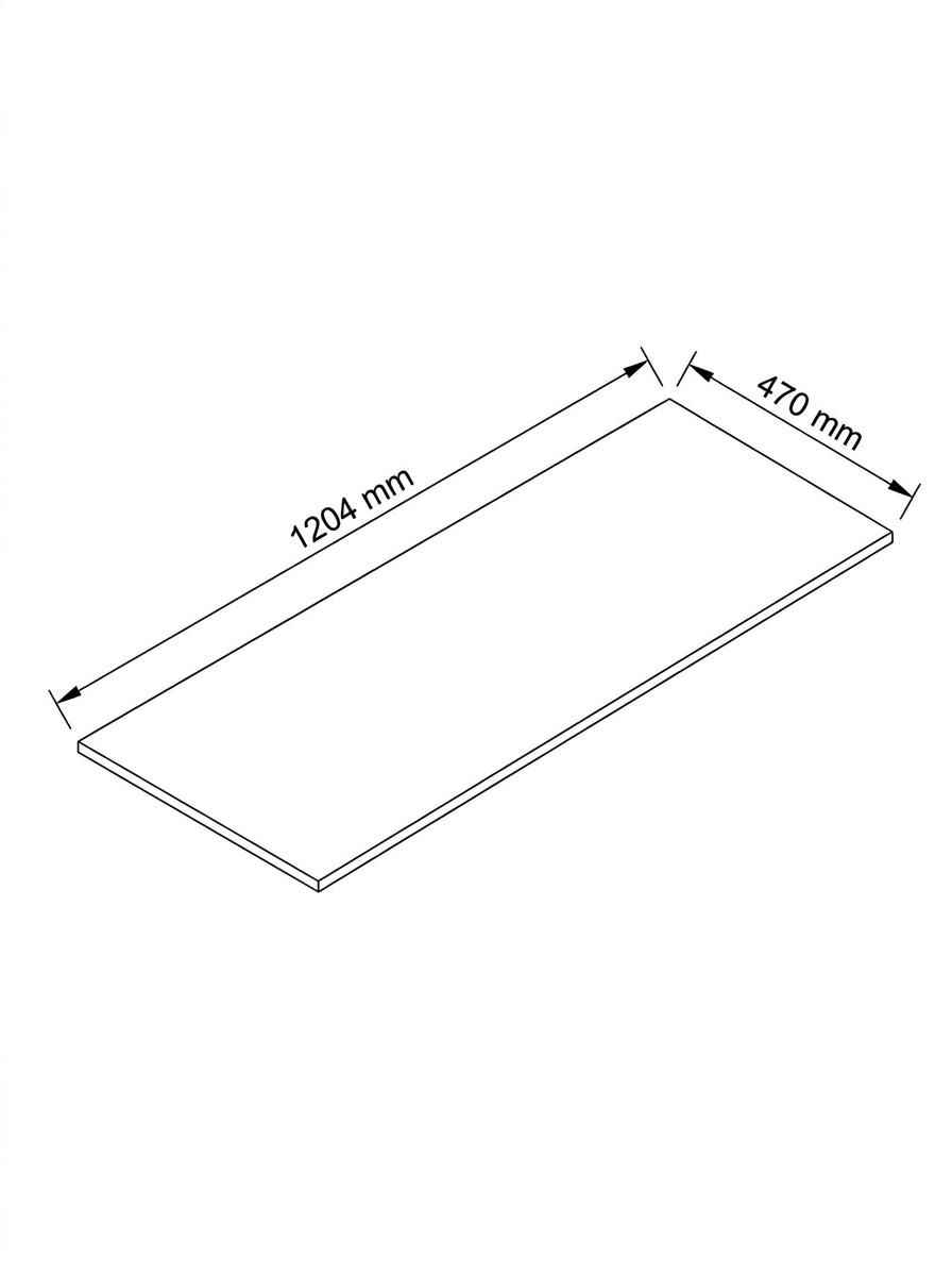 Blat łazienkowy 120 cm Dąb Artisan