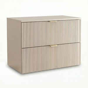 Szafka pod umywalkę z ryflowanymi frontami 80 cm Willy - Kaszmir