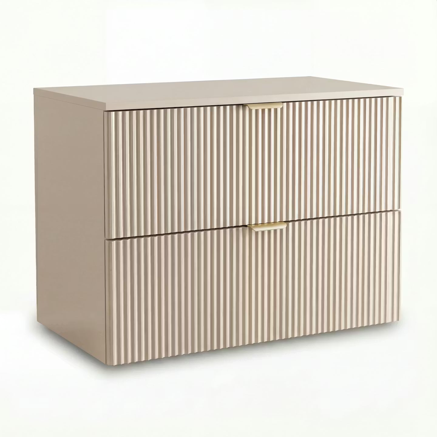 Szafka pod umywalkę z ryflowanymi frontami 80 cm Willy - Kaszmir