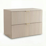 Szafka pod umywalkę z ryflowanymi frontami 80 cm Willy - Kaszmir