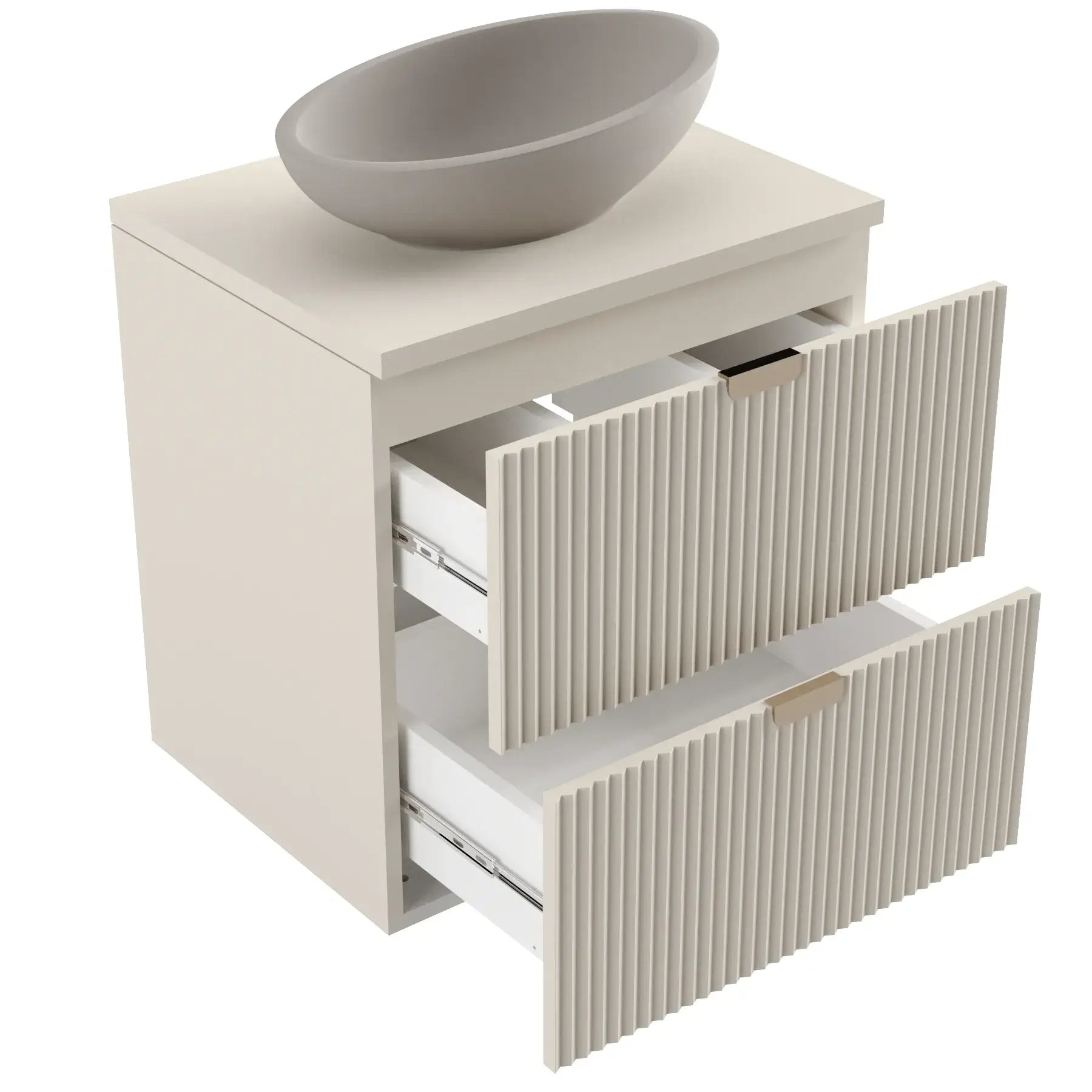 Szafka pod umywalkę 140 cm z regałem Willy - Kaszmir