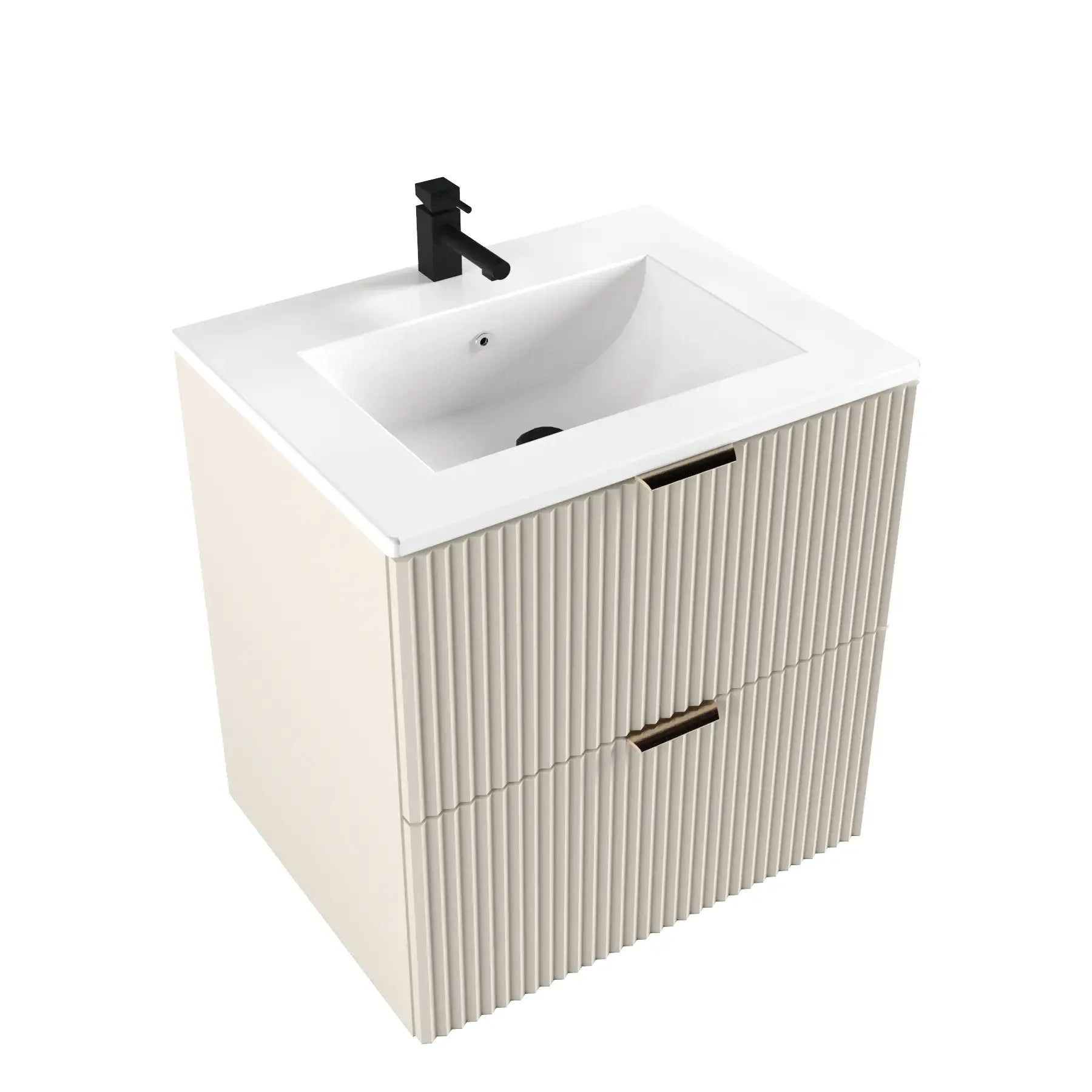 Szafka łazienkowa 60 cm z umywalką wpuszczaną Willy - Kaszmir