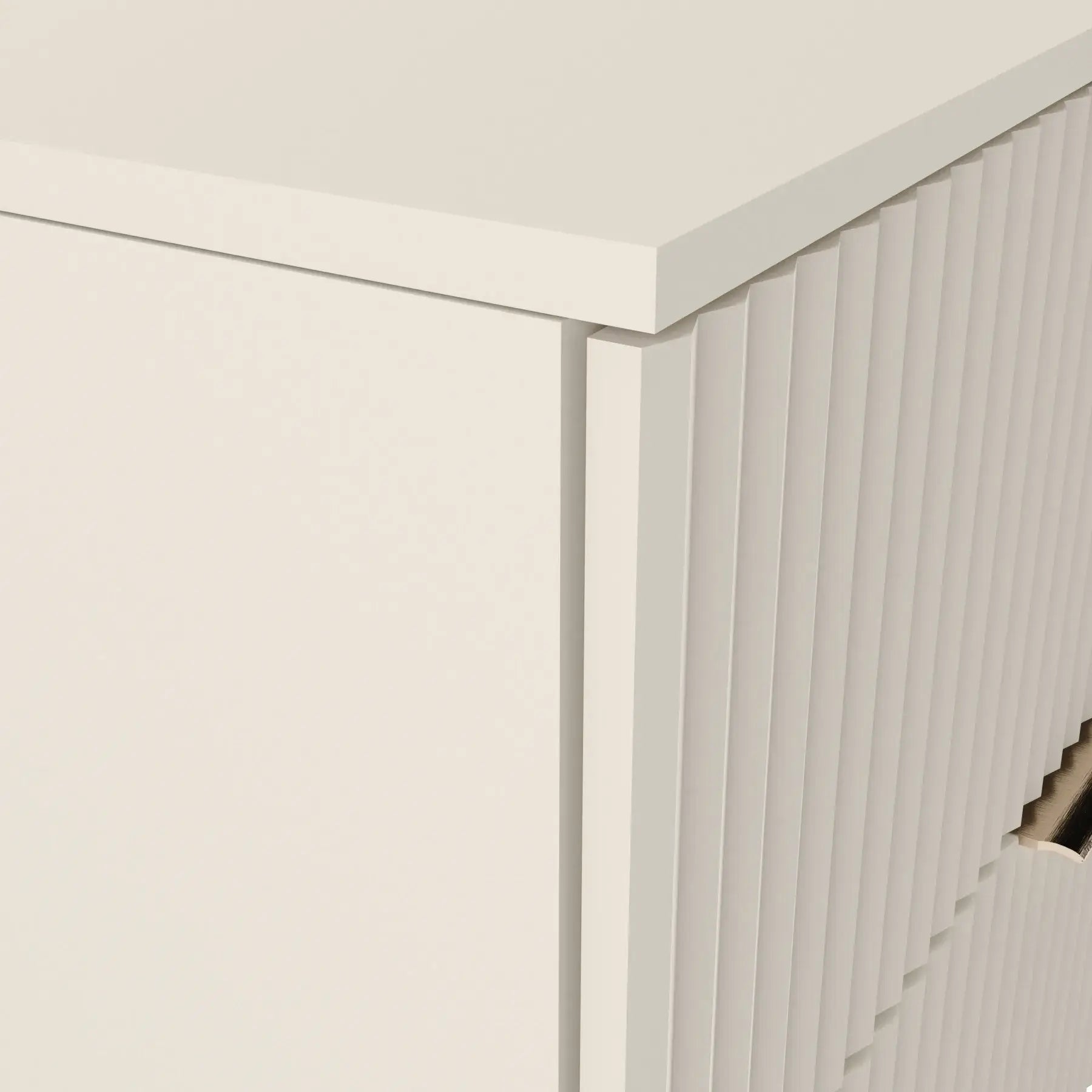 Szafka pod umywalkę z ryflowanymi frontami 80 cm Willy - Kaszmir