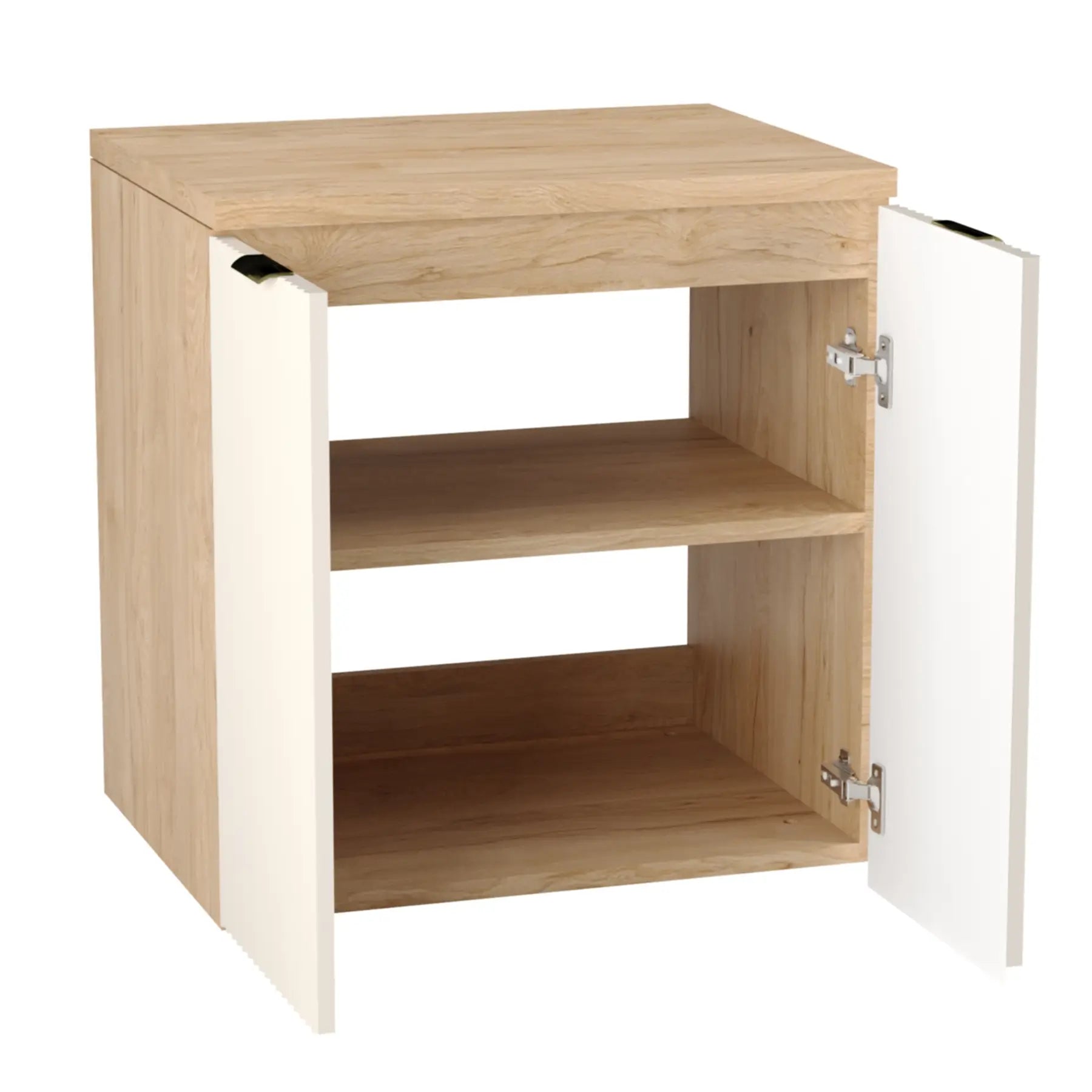 Szafka łazienkowa z drzwiami 60 cm Willy - Kaszmir/Orzech