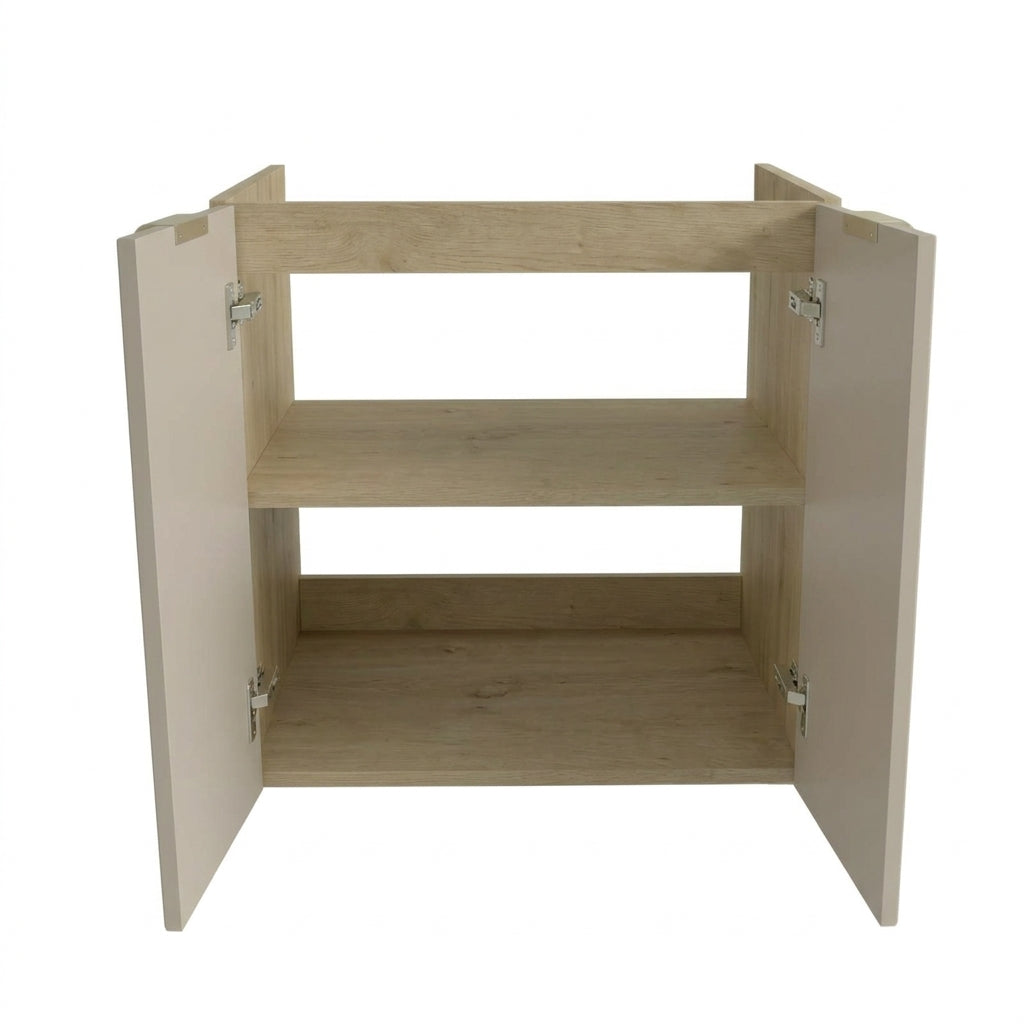 Szafka pod umywalkę z drzwiami 60 cm, bez blatu Orio - Kaszmir/Dąb artisan – zdjęcie 4