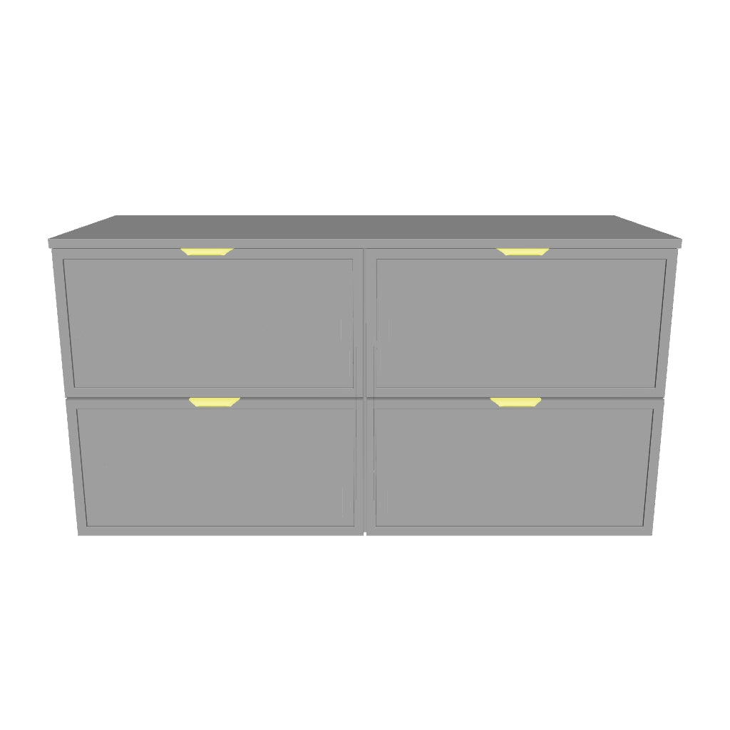 Szafka pod umywalkę z 4 szufladami 120 cm Roma - Kaszmir