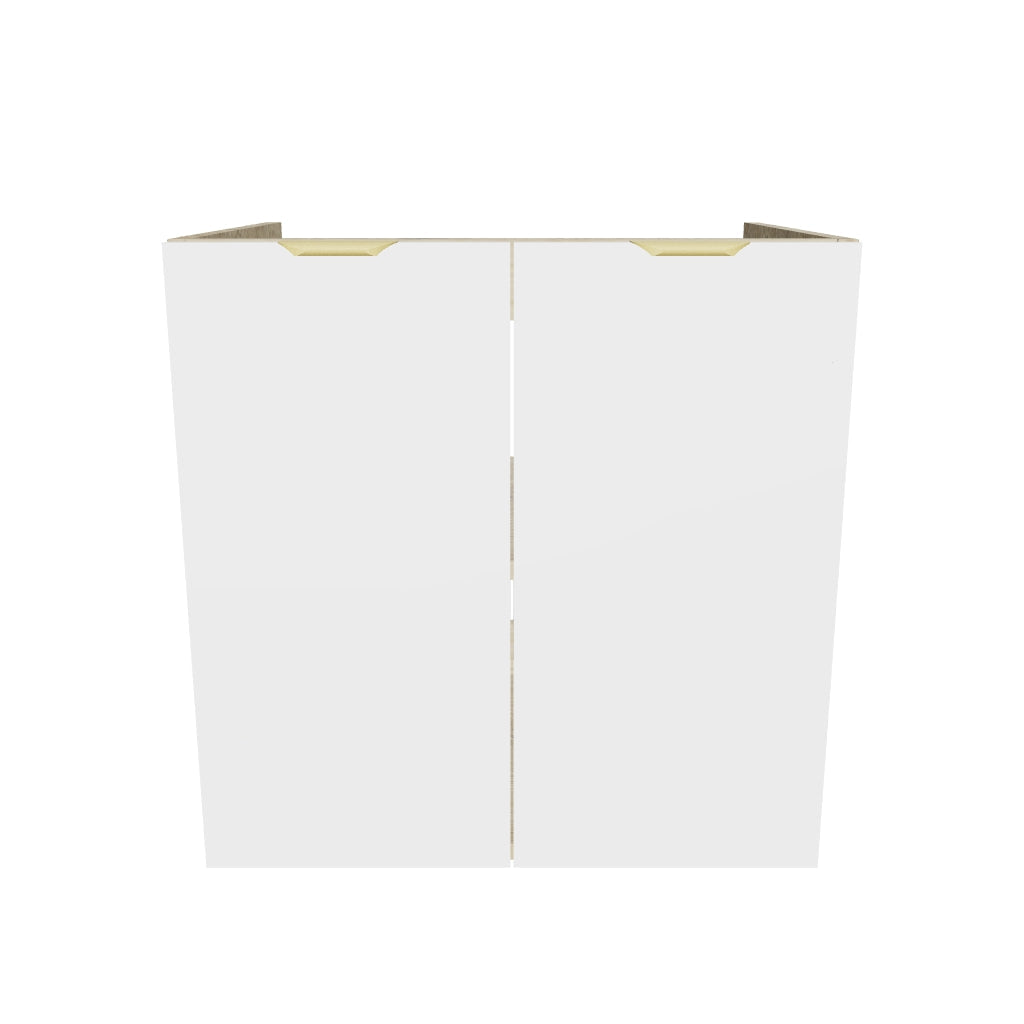 Szafka pod umywalkę z drzwiami 60 cm, bez blatu Orio - Biała/Dąb artisan