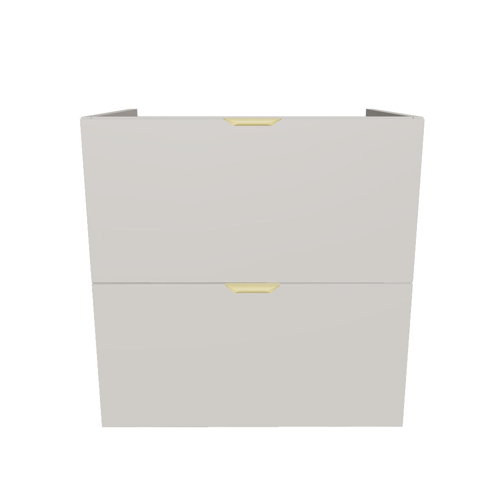 Szafka pod umywalkę, 2 szuflady 60 cm, bez blatu Orio - Kaszmir
