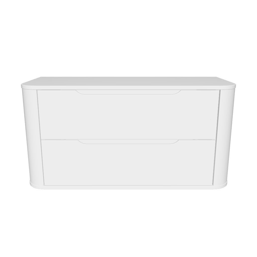 Szafka pod umywalkę 100 cm zaoblona Luma - Biała