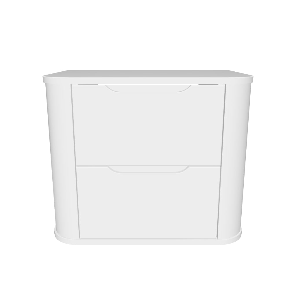 Szafka pod umywalkę 60 cm zaoblona Luma - Biała