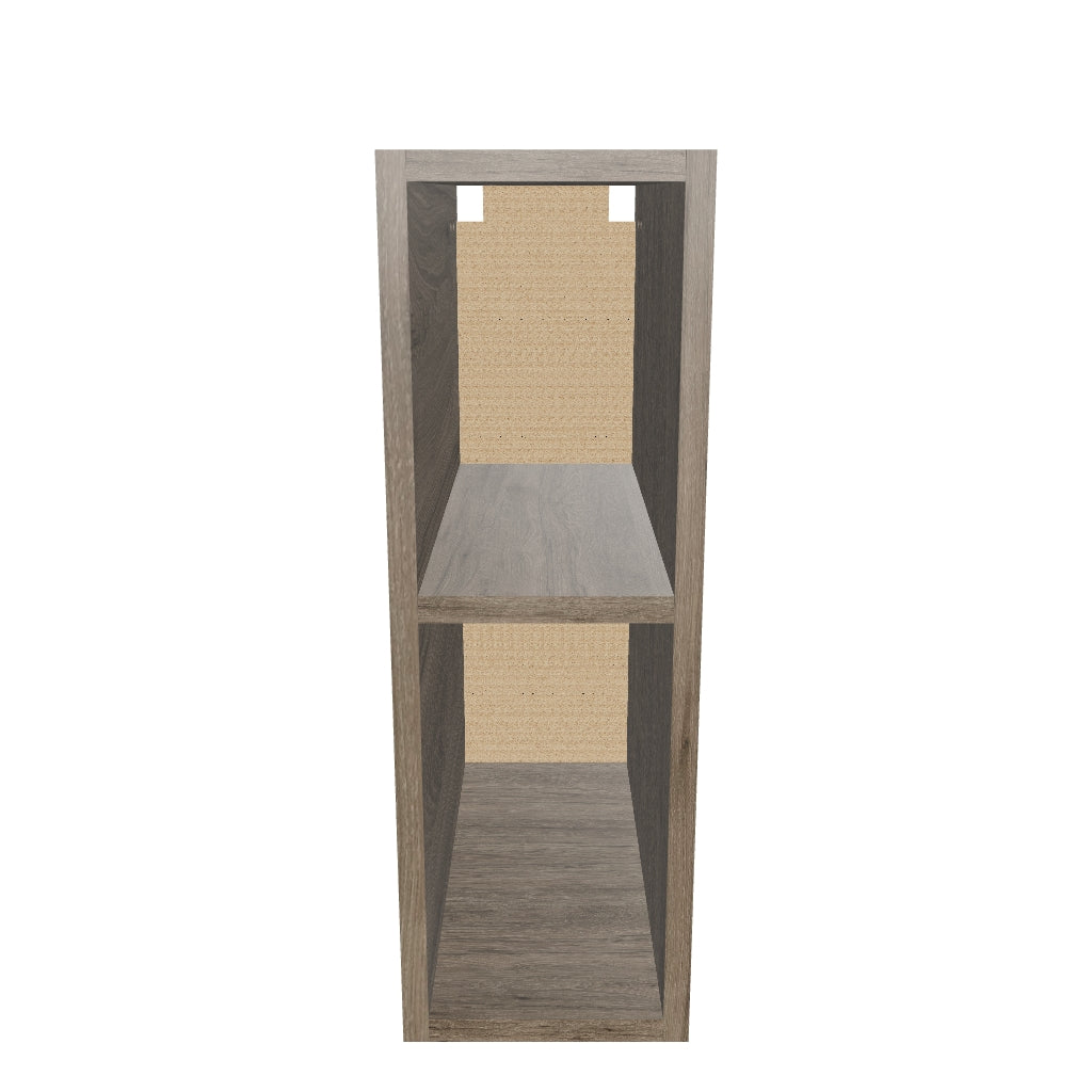 Regał wąski 20 cm z 1 półką - Orzech Ciemny