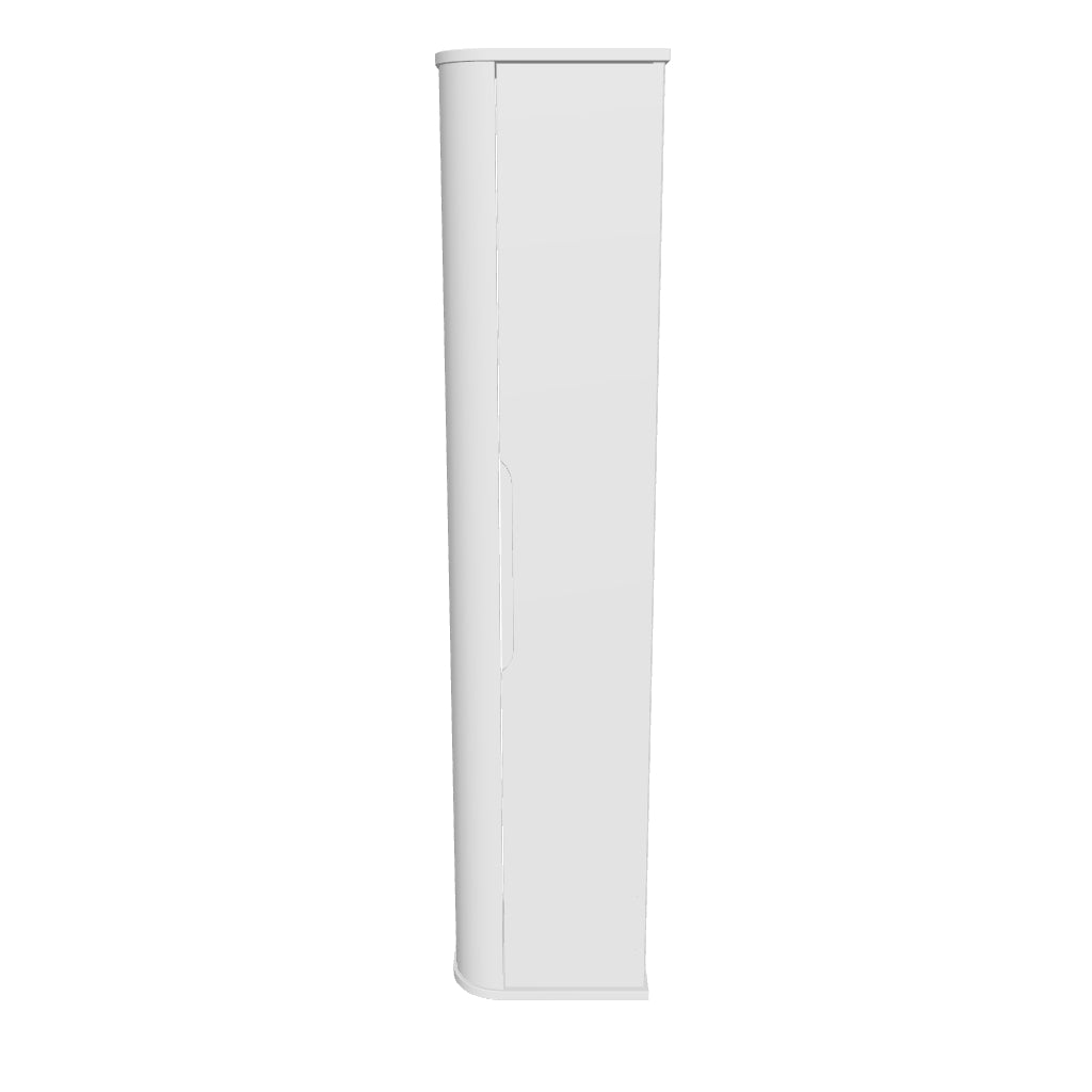 Słupek łazienkowy 160 cm zaoblony Luma - Biały