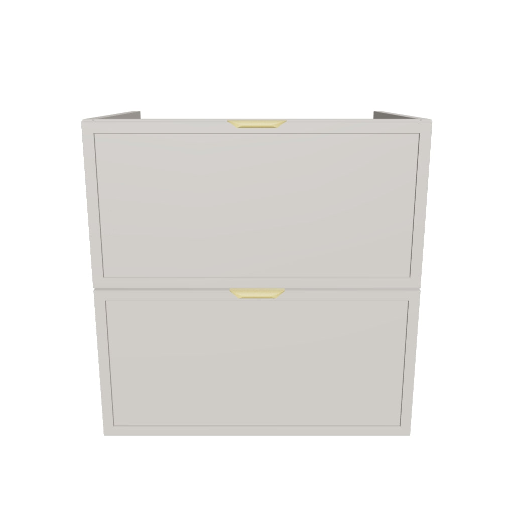 Szafka pod umywalkę 60 cm 2 szuflady bez blatu Roma - Kaszmir