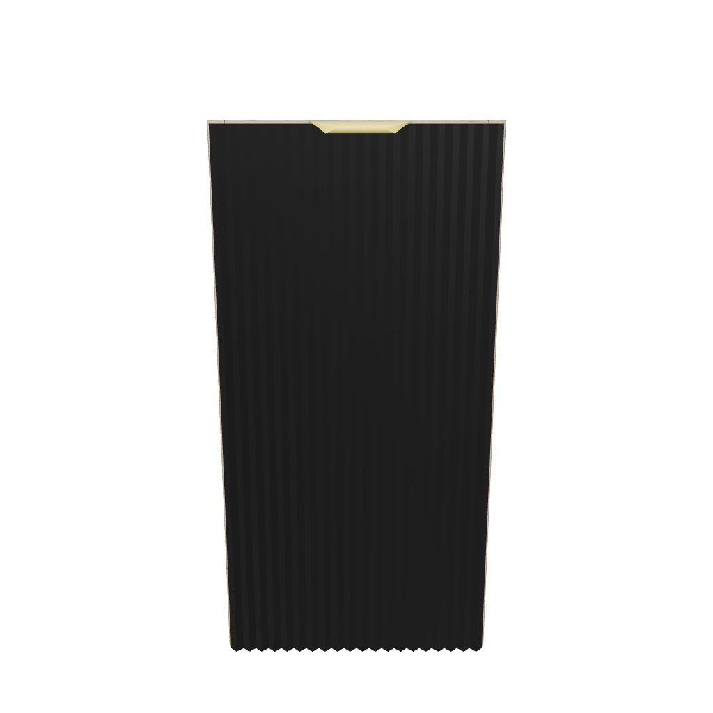 Szafka łazienkowa 30 cm z drzwiami Willy - Czarny/Orzech