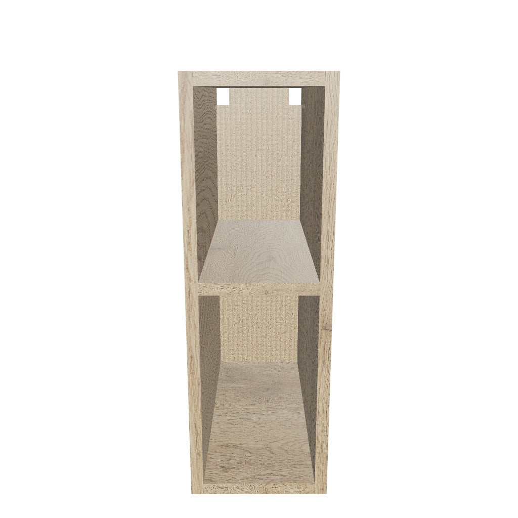 Regał wąski 20 cm z 1 półką - Dąb Cremona