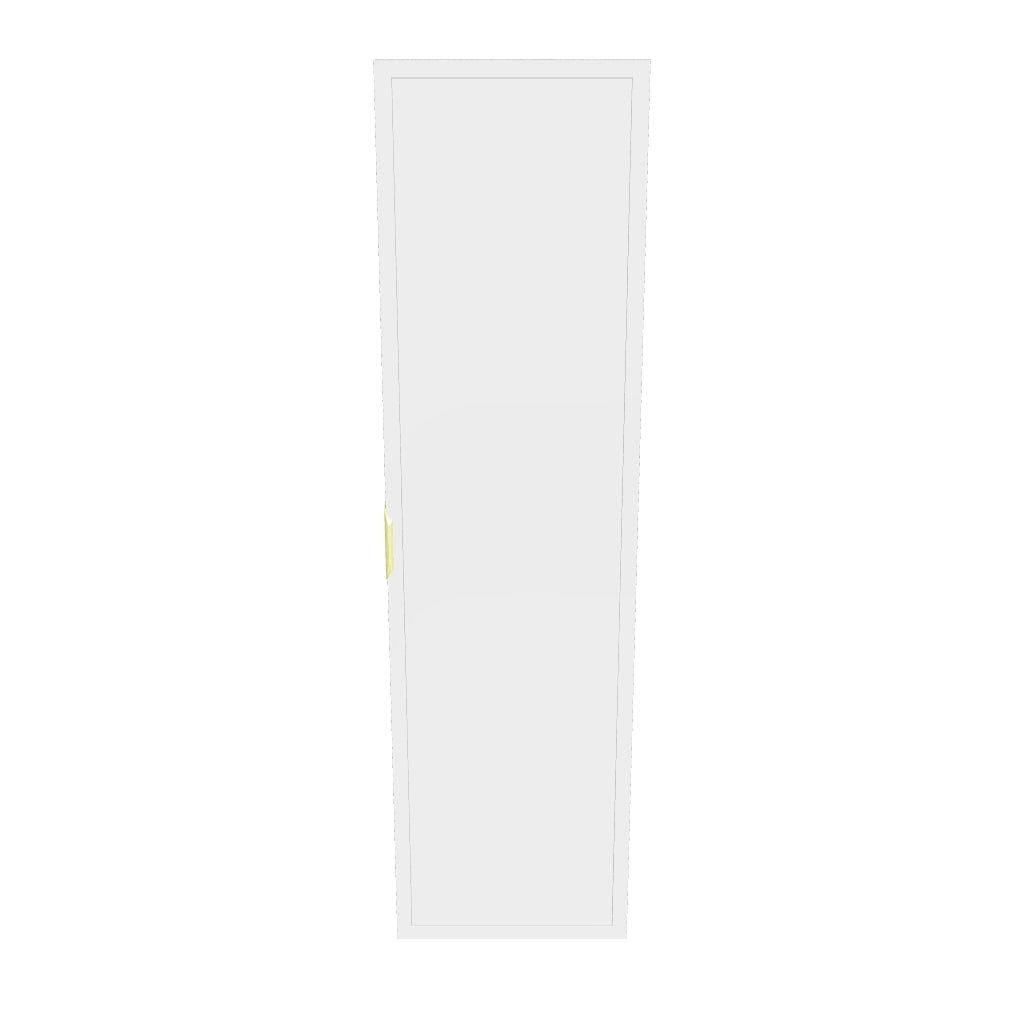 Słupek łazienkowy 120 cm z półkami Roma - Biały/Dąb Cremona