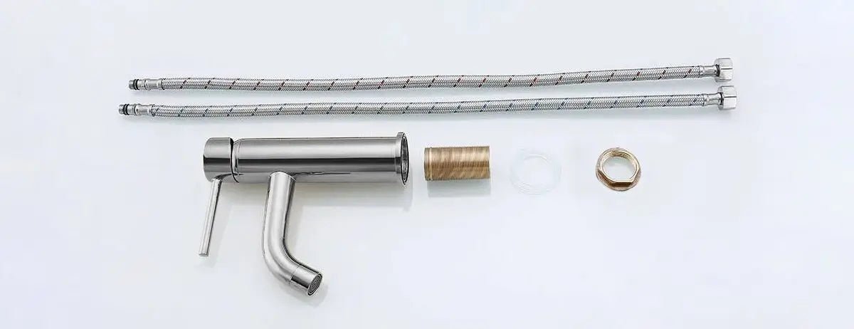 Niska bateria umywalkowa Chromowana Lungo