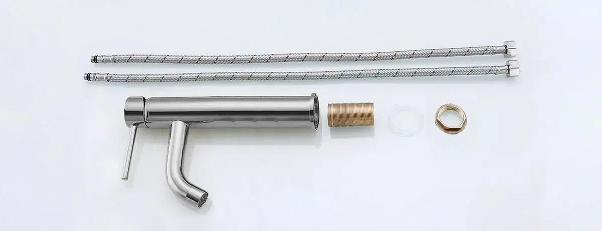 Wysoka bateria umywalkowa Chromowana Lungo