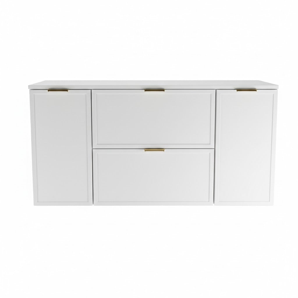 Szafka pod umywalkę z drzwiami i szufladami 120 cm Roma - Biały