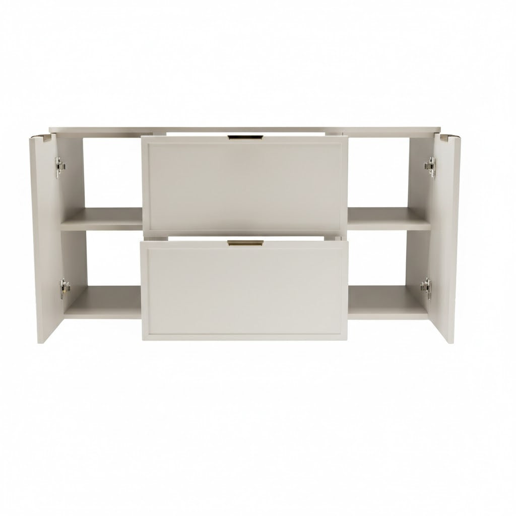 Szafka pod umywalkę z drzwiami i szufladami 120 cm Roma - Biały