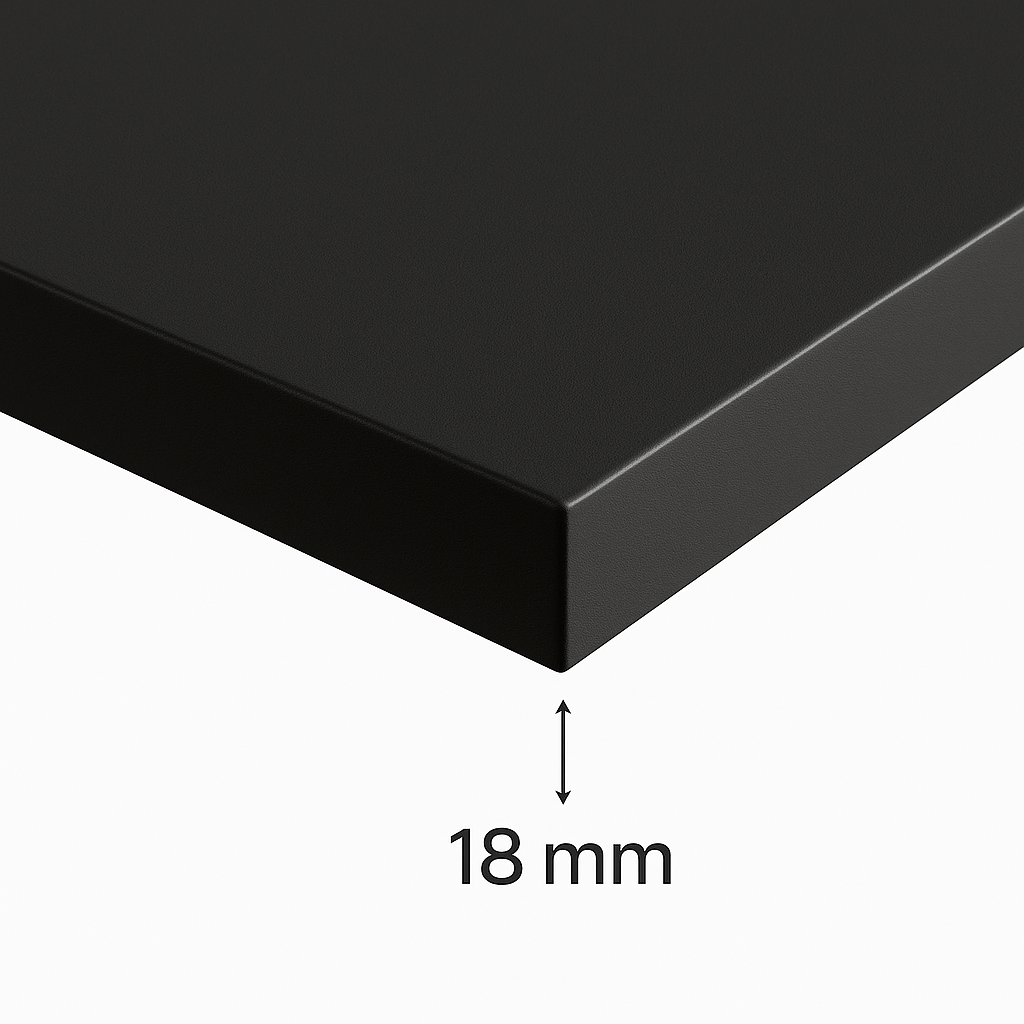 Blat łazienkowy 100 cm Czarny