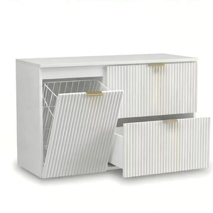 Szafka pod umywalkę z koszem na pranie 100 cm Willy - Biały