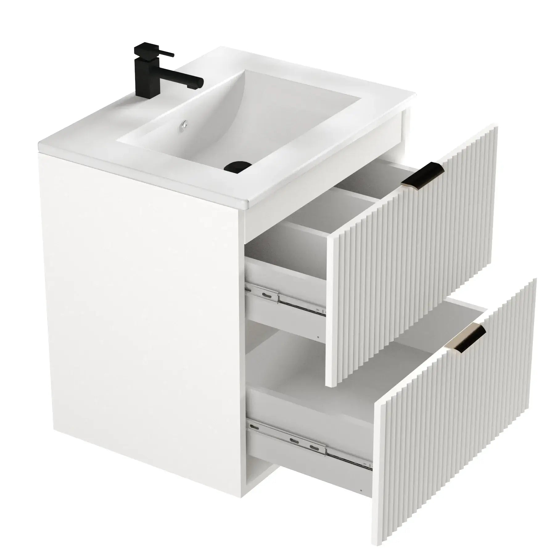 Szafka łazienkowa 60 cm z umywalką wpuszczaną Willy - Biały