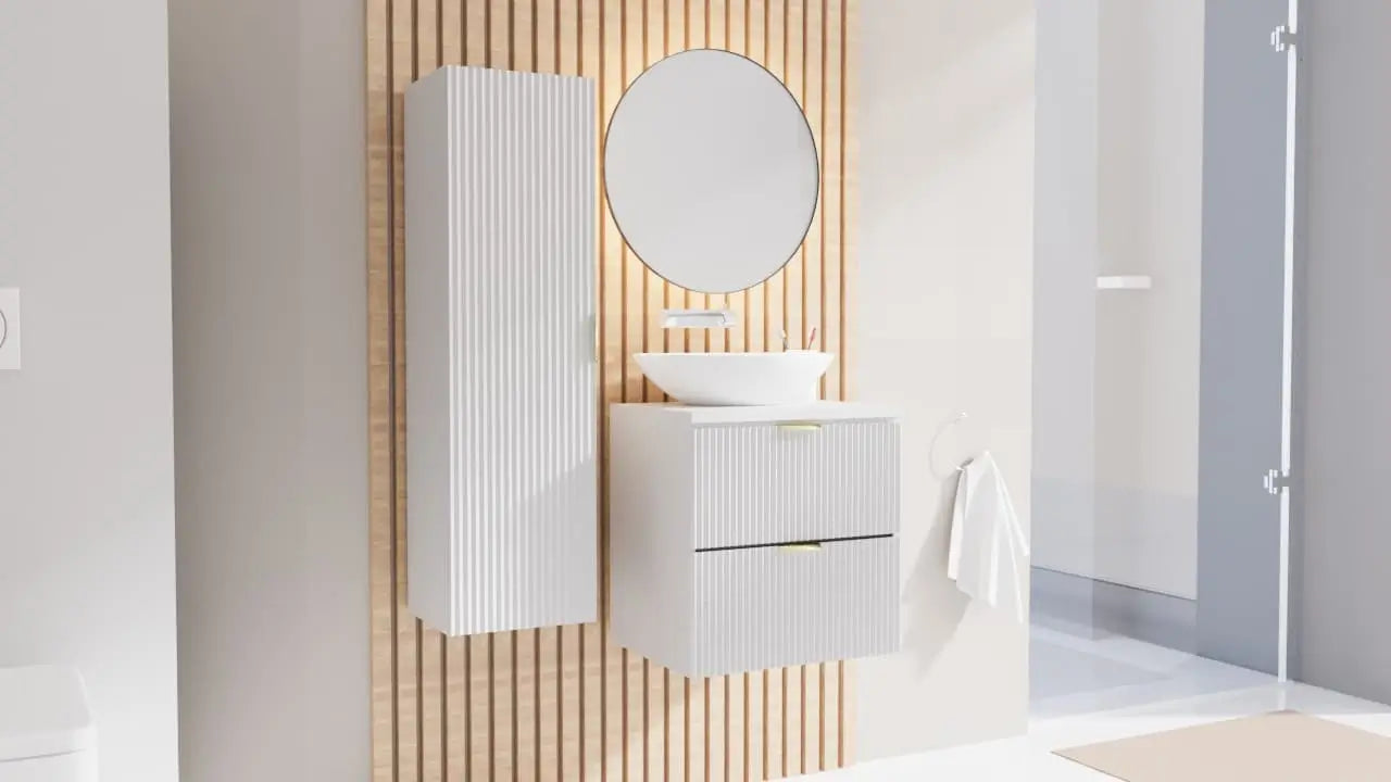 Słupek łazienkowy 120 cm Willy - Biały