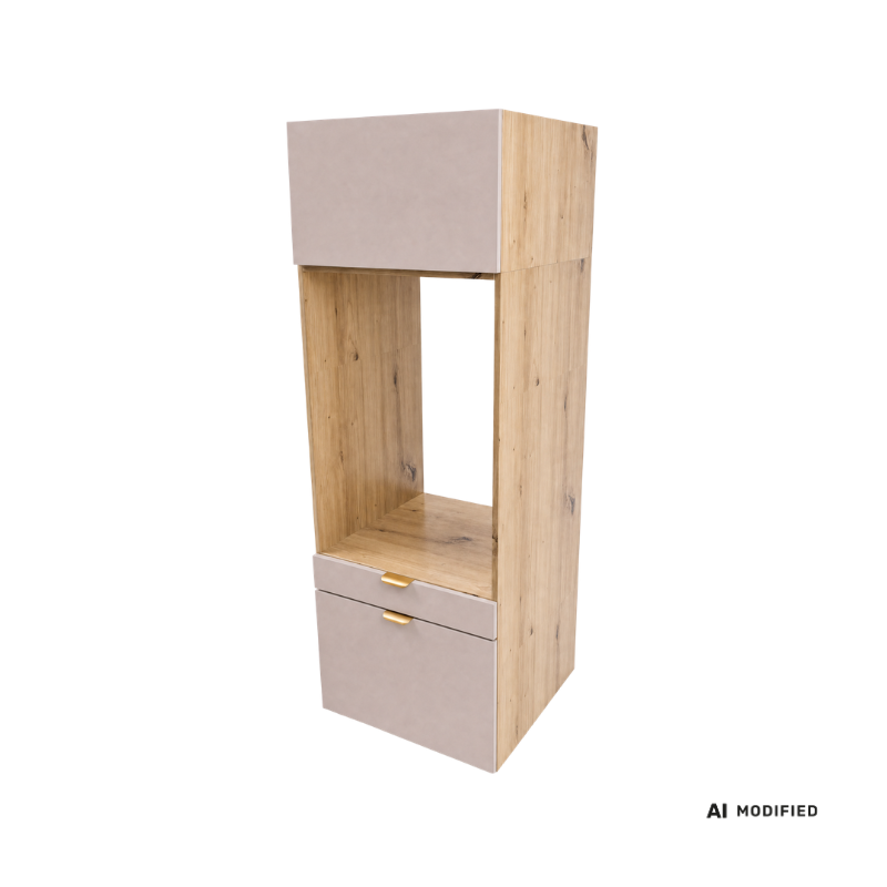 Nadstawka nad szafkę 66 cm Orio - Kaszmir/Dąb artisan – dekor Kaszmir
