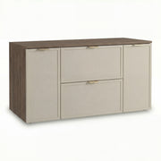 Szafka pod umywalkę z drzwiami i szufladami 120 cm Roma - Kaszmir/Ciemny Orzech