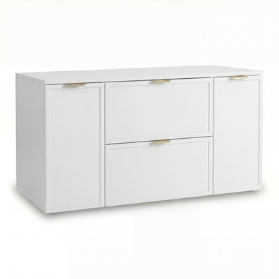 Szafka pod umywalkę z drzwiami i szufladami 120 cm Roma - Biały